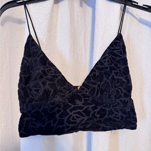 Black Velvet Bralette